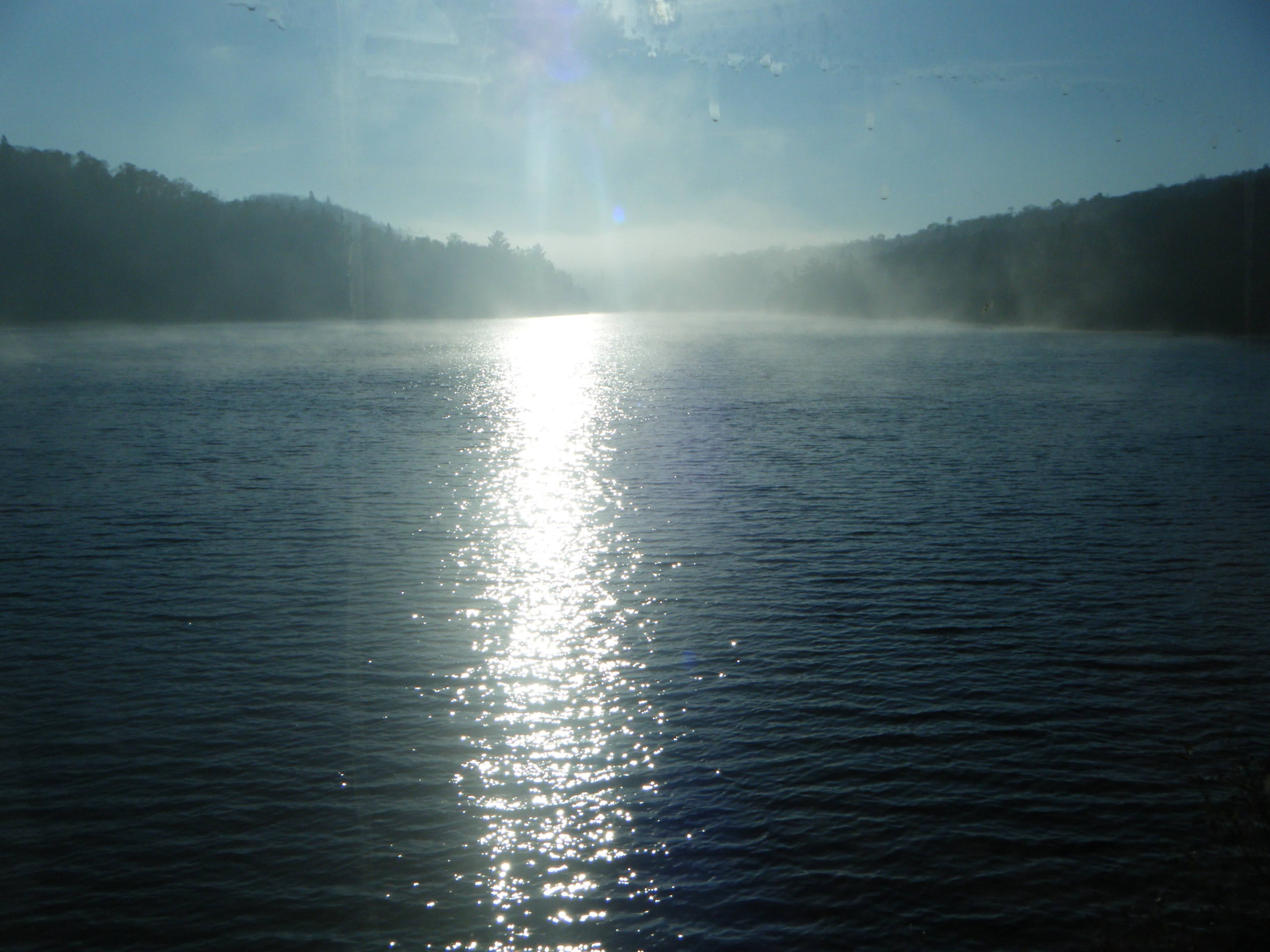 Northern Ontario autumn forest and lake